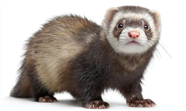 Cute ferret portrait