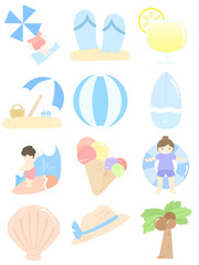 여름 일러스트