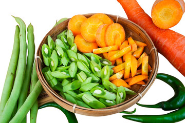 fresh vegetables on a plate