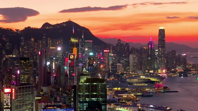 Cityscape from Braemar Hill at Dusk