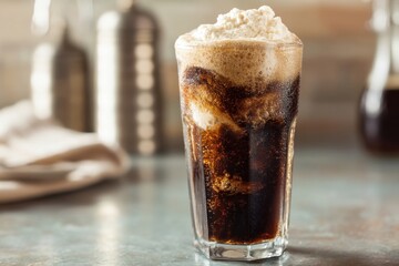 Classic Root Beer Float Diner Setting