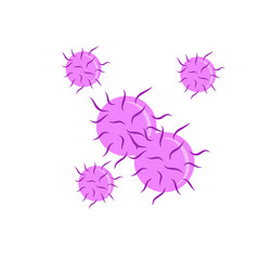 gonorrhea bacteria vector illustration