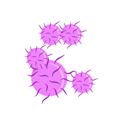 gonorrhea bacteria vector illustration