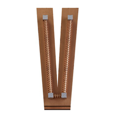 Obraz premium Steampunk style font concept. Vintage mechanical Alphabet. Numbers And Letters. 3d rendering isolated on white background