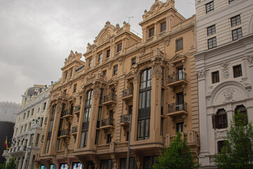 Fototapeta premium Hermosa fotografía de las calles y monumentos de Madrid, España.