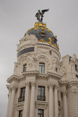 Hermosa fotografía de las calles y monumentos de Madrid, España.