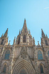 Espectacular fotografía de la Catedral de Barcelona, España.