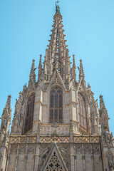 Espectacular fotografía de la Catedral de Barcelona, España.
