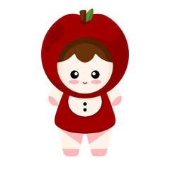 Cute Apple Kid