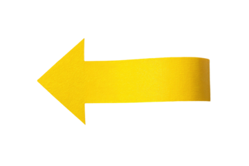 Gold arrow pointing left on black background