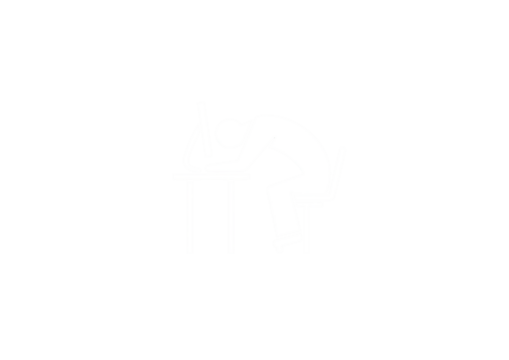 Tired worker at a desk