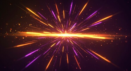 Naklejka premium Abstract explosion in space