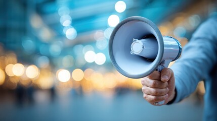 Person holding a megaphone (1)