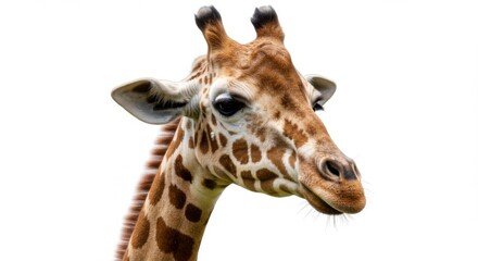 Fototapeta premium Close-up of a giraffe's head and neck