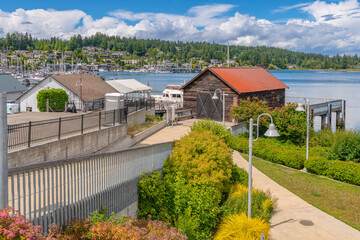 Gig Harbor city view and surroundings Washington state.