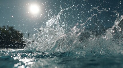 Water Splash in Pool