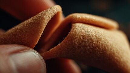 Close-up of fortune cookie