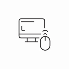 computer mouse icon sign vector