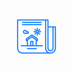 document house tittle deed icon sign vector