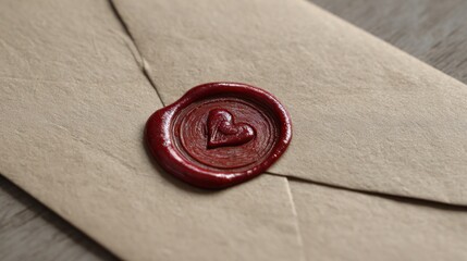 Sealed letter with heart