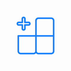 Fototapeta premium missed square three squares icon sign vector