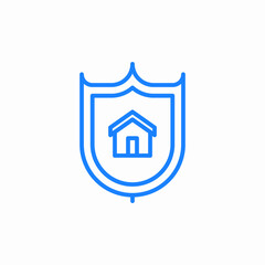 protection house icon sign vector