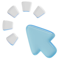 3D Polygon Dot Pointer Icon