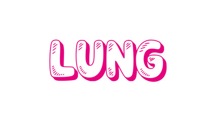 Lung Word Art.