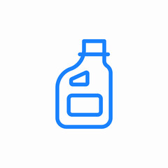 canister bottle liquid motor oil icon sign vector