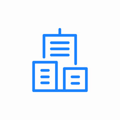 data center icon sign vector