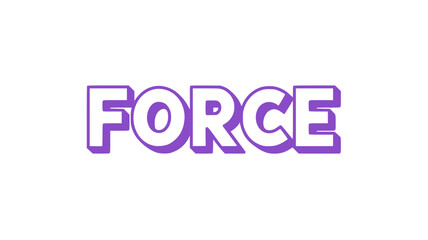 Purple Force Text.