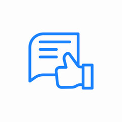 positive feedback icon sign vector