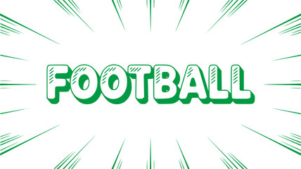 Football! Comic Book Style.