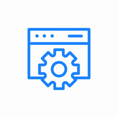 website settings icon sign vector
