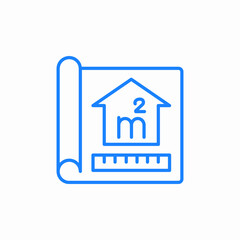 floor plan icon sign vector