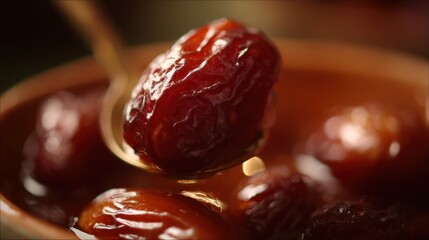 Close-up of dates in a bowl