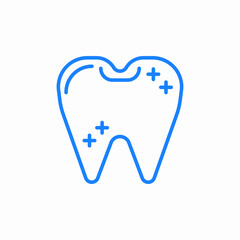 healthy tooth icon sign vector