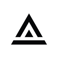 initial letter a vector design