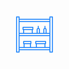 metal rack icon sign vector