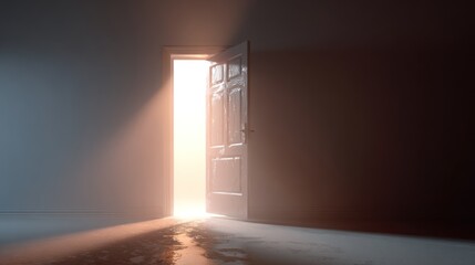 Open door, sunbeam