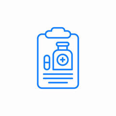 prescription bottle icon sign vector