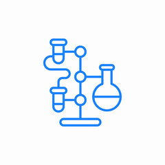 scientific experiment setup icon sign vector