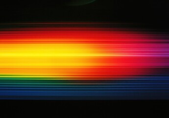 A vibrant spectrum of colors blending smoothly from red to violet, creating a serene abstract wave effect. Ideal for backgrounds or artistic projects.