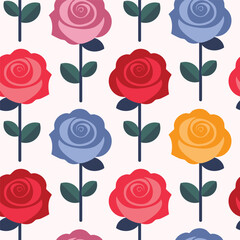 29_Bright Modern Rose Garden Pattern