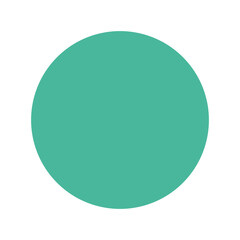 Flat design of a circle. Ideal for basic shape lessons, graphic elements, or educational illustrations in geometry.

