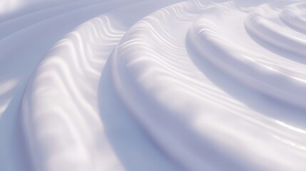 Obraz premium Close-up of smooth, flowing white waves creating a serene and calming visual effect, ideal for backgrounds or abstract designs.