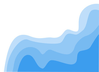 Abstract blue gradient waves