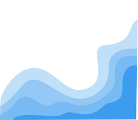 Abstract blue gradient waves