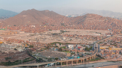 Ancient cemetery Presbitero Matias Maestro the oldest in South America aerial timelapse.