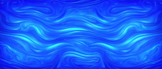 Fototapeta premium A mesmerizing abstract wave pattern in various shades of blue, creating a tranquil and fluid visual experience. Perfect for backgrounds or artistic projects.